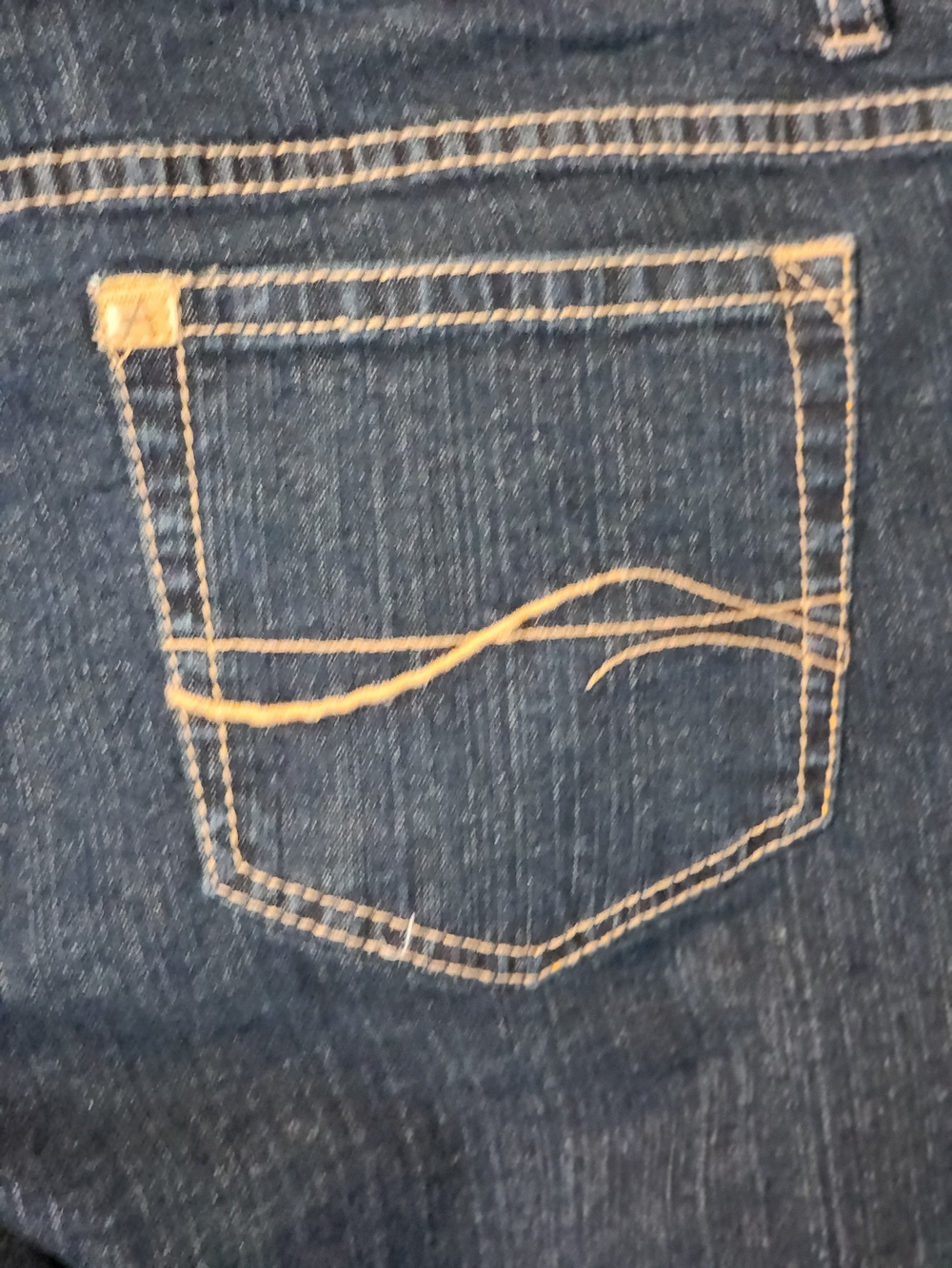Wrangler Women’s Dark Blue Cropped Denim Jeans Size 14P Petite - Picture 7 of 14